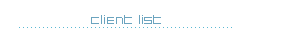 Bit Design - Client List